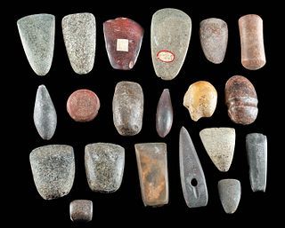 Native American Archaic & Woodland Stone Tools (20 pcs)