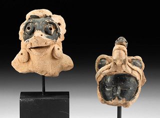 Pre-Columbian Veracruz Pottery Heads (pr)