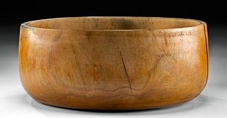 19th C. Hawaiian Kou Wood Calabash Bowl