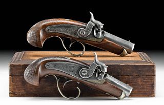 19th C. USA Philadelphia Deringer Pocket Pistols (2)