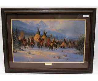 G. HARVEY "LAND OF THE TETONS" SIGNED #43/250 A.P.