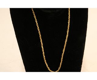 14KT YELLOW GOLD 18" NECKLACE