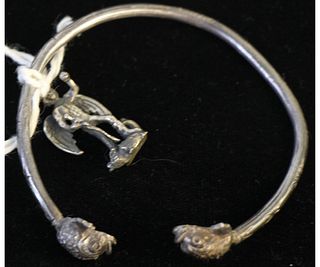 STERLING SILVER BRACELET WITH ANGEL CHARM