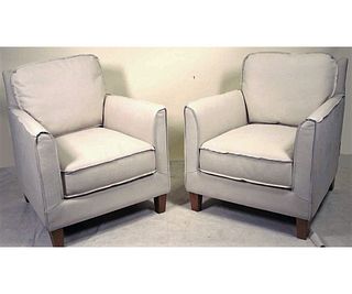 PAIR OF BEAUFORT ACCENT CLUB CHAIRS