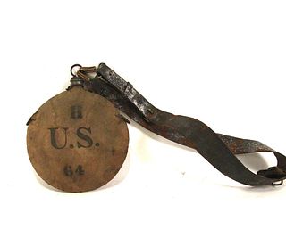 CIVIL WAR EAR U.S. ARMY ISSUED 1864 CANTEEN
