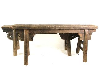 PAIR OF 19th CENTURY CHINESE BENCHES