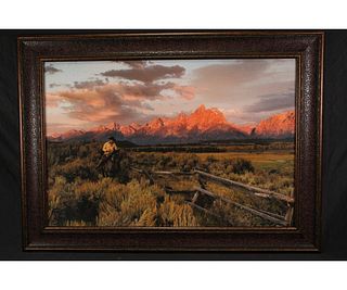 WESTERN MOUNTAINSCAPE GICLEE