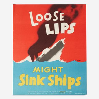 [Posters] [World War II] Goff, Seymour R. (Ess-ar-gee) Loose Lips Might Sink Ships