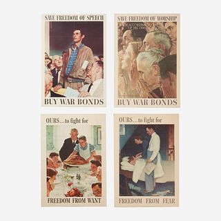 [Posters] [World War II] Rockwell, Norman The Four Freedoms