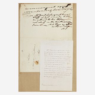 [Presidential] Jackson, Andrew Autograph note, initialed