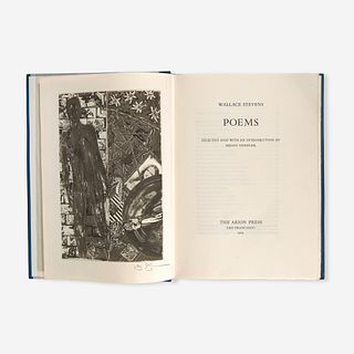 [Private Press] [Arion Press, The] Stevens, Wallace, and Jasper Johns Poems