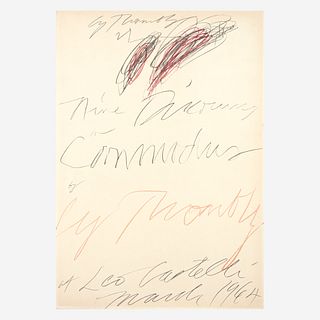 [Art] Twombly, Cy Signed Exhibition Poster