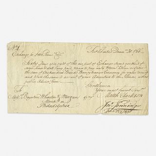 [Business & Industry] [Fort de Chartres] Manuscript Financial Document