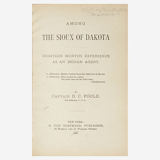 [Native-Americana] Poole, Captain D.C. Among the Sioux of Dakota...