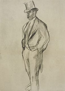 Edgar Degas - Portrait of Ludovic Halevy