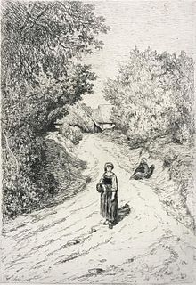 Theophile Chauvel - A Country Lane