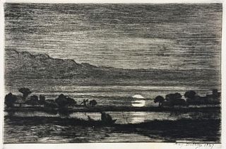 Auguste-Marie Delatre - Moonrise