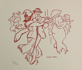 Ludovic Rodo Pissarro (After) - Danseurs au Moulin de