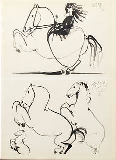 Pablo Picasso - Untitled (10.3.59 XIV & XV)