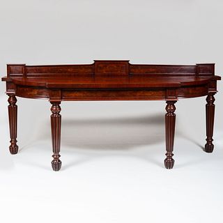 Large George IV Carved Mahogany Serving Table, Stamped Gillows Lancanster