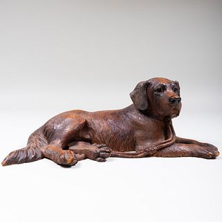 Black Forest Model of a Recumbent Dog