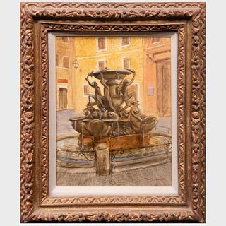 Henry Koehler (1927-2018): The Turtle Fountain, Rome