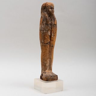 Egyptian Painted Wood Figure of Ptah-Stoker-Osiris