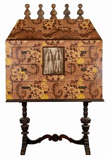 Folk Art Cabinet / Dresser