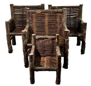 Rustic Twig and Log Armchair Assortment