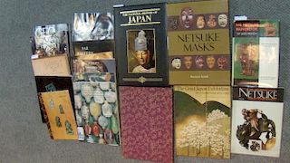 Sixteen various books and catalogues, to include: Bushell, 'Netsuke Masks', Stierlin, 'A Cultural Hi