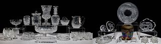 Waterford, Lalique, Tiffany and Swarovski Crystal Assortment