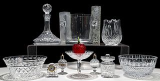 Waterford, Crystal and Art Glass Assortment