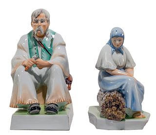 Zsolnay Pecs Porcelain Figures