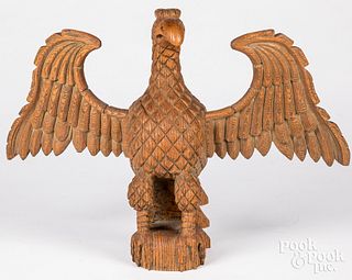 Carved Schimmel style spread wing eagle