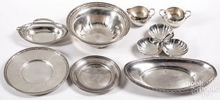 Group of sterling silver serving pieces