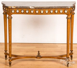 Spanish marble top pier table, 20th c.