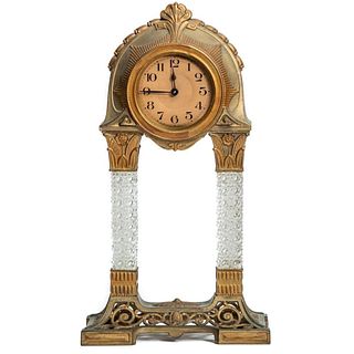 Art Nouveau German Portico Clock