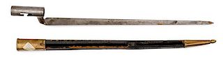 Hall's Rifle Socket Bayonet and Scabbard 
