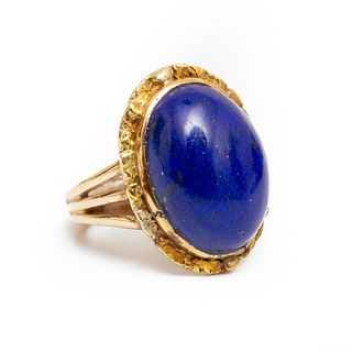 Ring, 18k vintage gold and lapis lazuli ring
