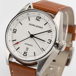 George Jensen Delta GMT Automatic Watch NEW