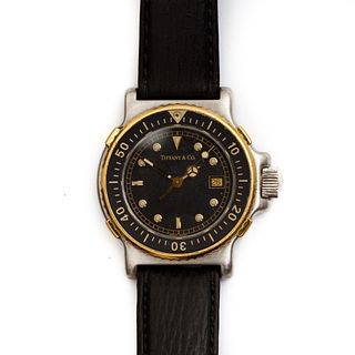 Tiffany Diver 18K Gold and Stainless Steel Watch