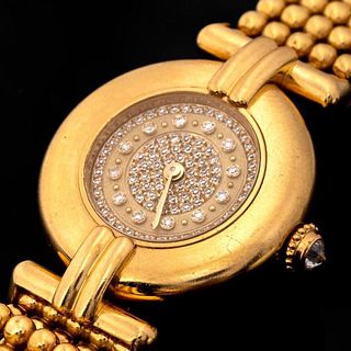 Cartier 18K Colisee Diamond Ladies Watch