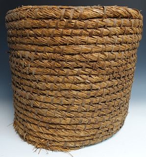 Large Rye Straw Basket
