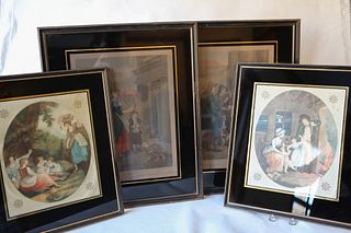 Four French and English Engravings