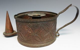 Middle Eastern Bronze Chamberstick