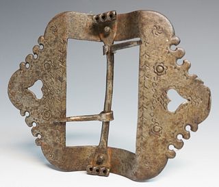 Large Wrought Iron Buckle