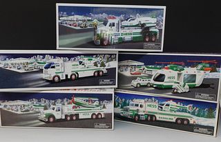 Five Hess Toy Vehicles
