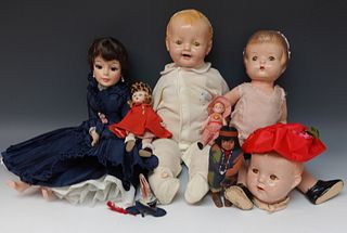 Assorted Dolls and Parts