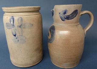Baltimore Stoneware Pitcher and Crock