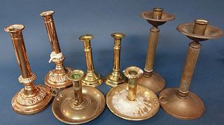 Brass and Copper Candlesticks